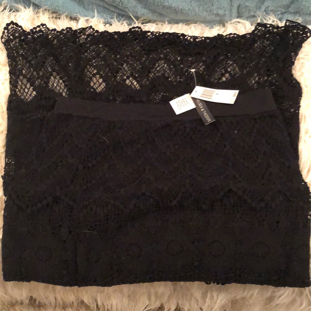 Chelsea & Theodore Crochet Lace Maxi Skirt